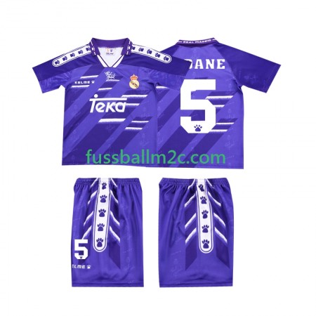 Fußballtrikots Real Madrid ZIDANE 5 Retro Kinder Auswärts Trikotsatz 1994 1996 Fußballtrikots Real Madrid ZIDANE 5 Retro Kinder Auswärts Trikotsatz 1994 1996